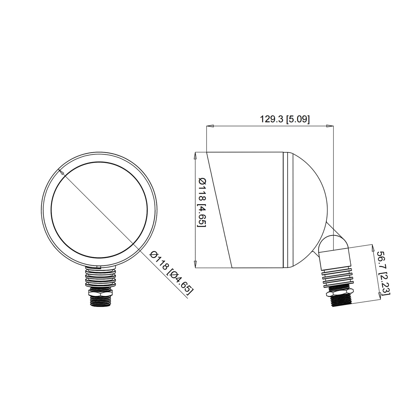 HD Brass Flood Light (NL)