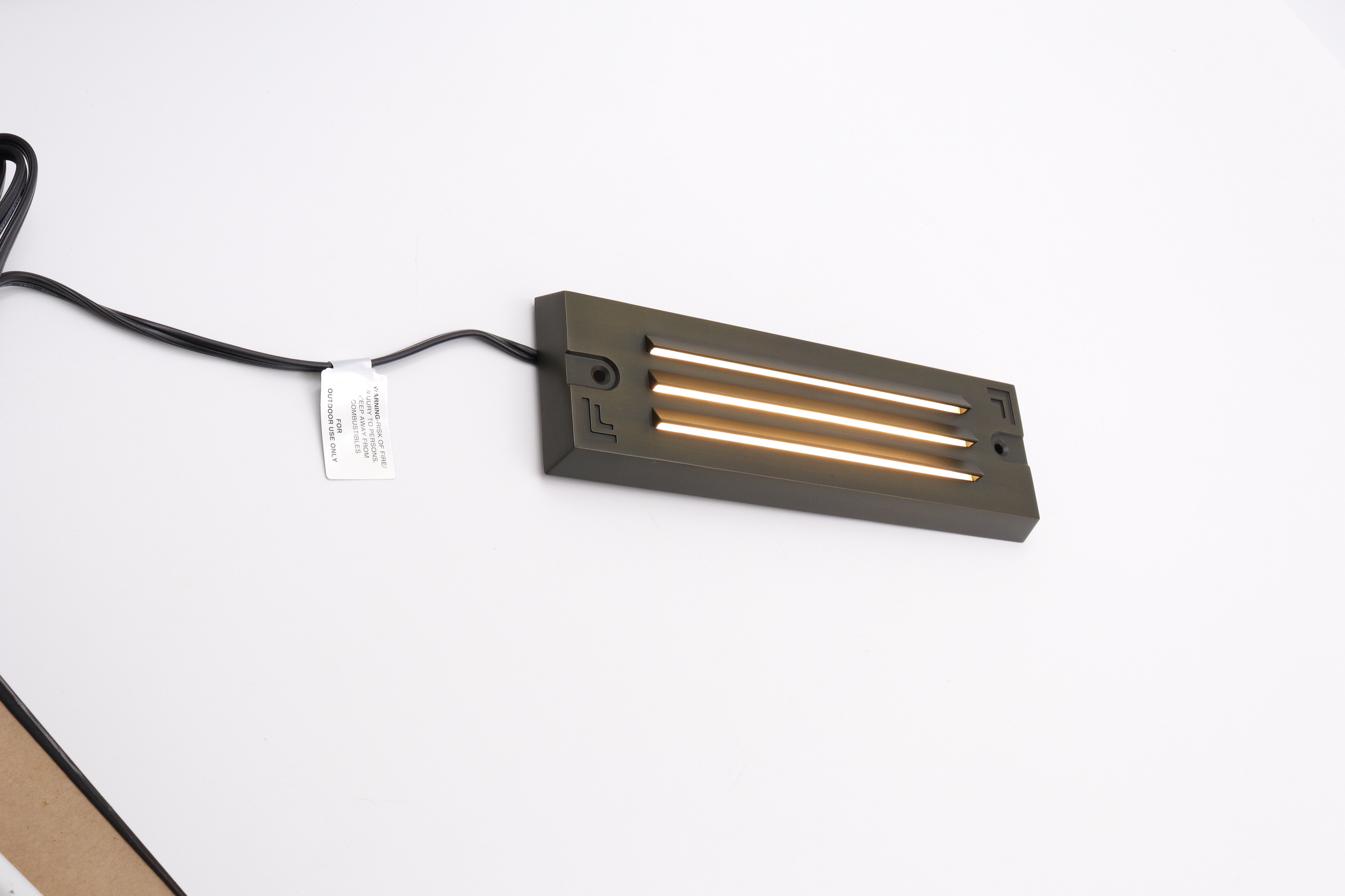 9 Inch LED Brass Step Light