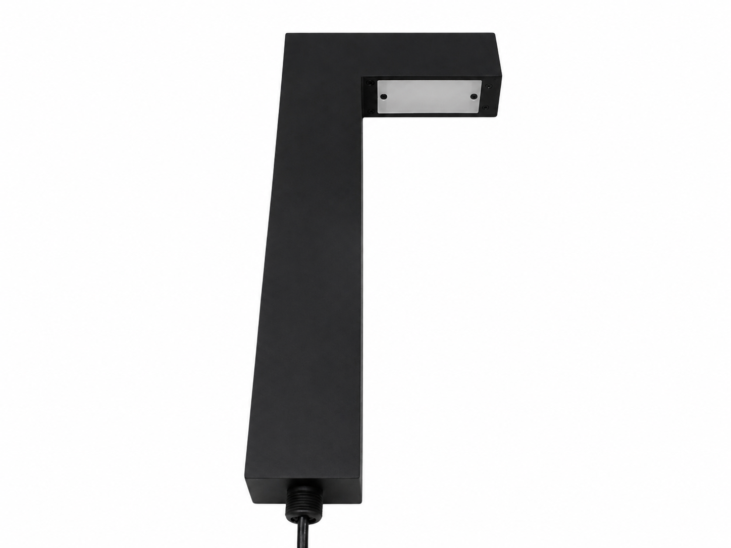 Aluminum L-Shape Pathway Light - Wide Body | Matte Black