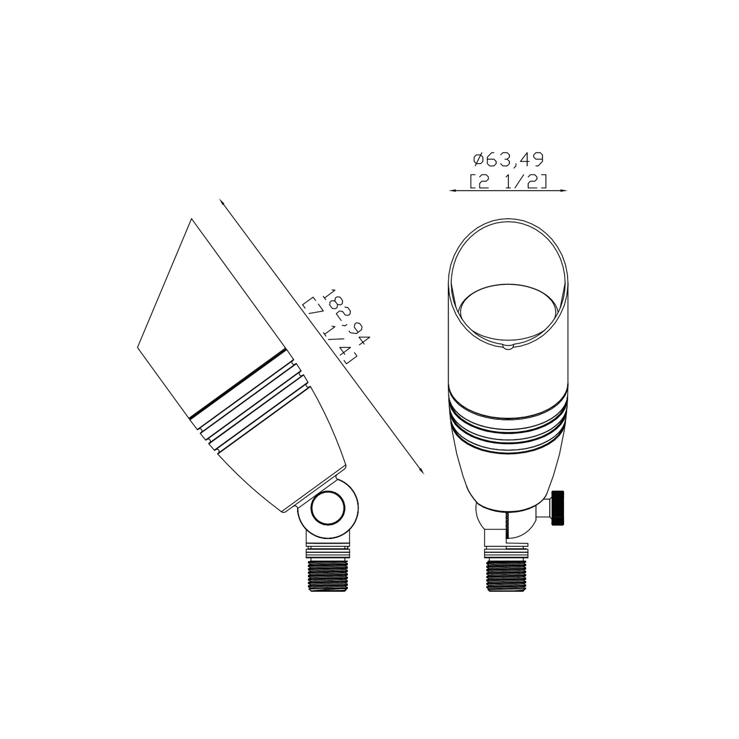 Integrated LED Brass Up-Light