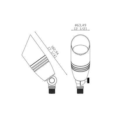 Standard Brass Up Light