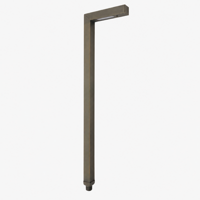 Brass L-Shape Pathway Light - Slim | Antique Bronze